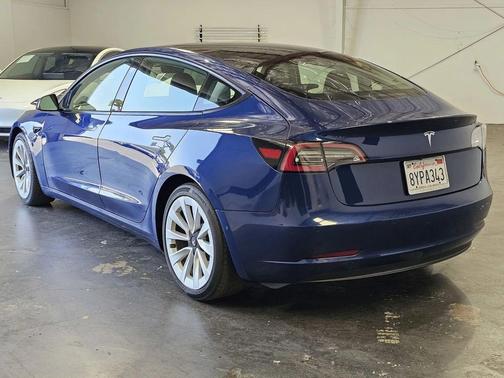 blue 2021 Tesla Model 3 Standard Range Plus