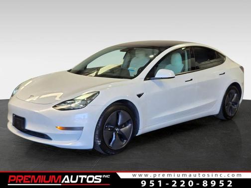 white 2021 Tesla Model 3 Standard Range Plus