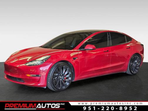 Red Multi-Coat 2023 Tesla Model 3 Performance