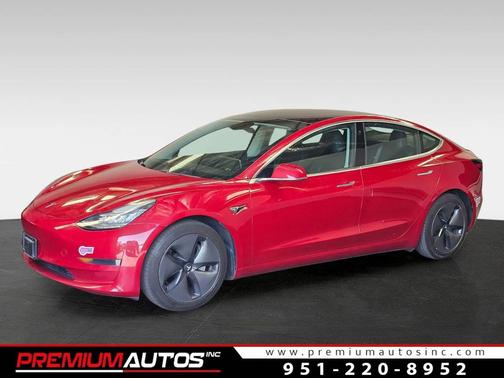 Red Multi-Coat 2018 Tesla Model 3 Long Range
