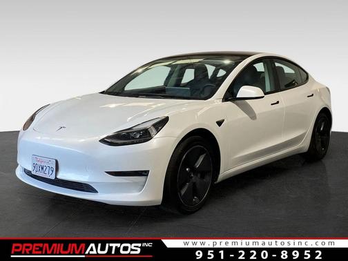 white 2023 Tesla Model 3 Standard Range Sedan