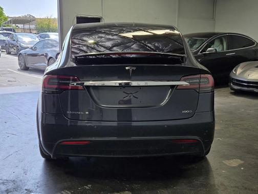 gray 2018 Tesla Model X 100D