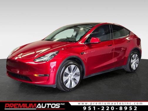 red 2024 Tesla Model Y Long Range Dual Motor All-Wheel Drive