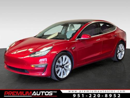 Red Multi-Coat 2018 Tesla Model 3 Mid Range