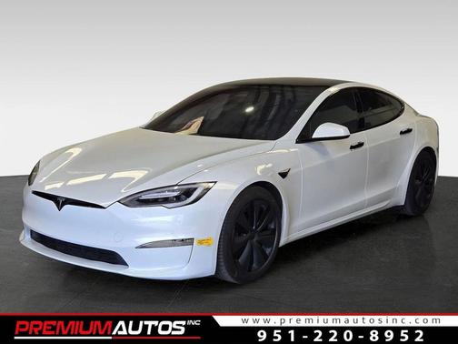 Pearl White Multi-Coat 2021 Tesla Model S Long Range