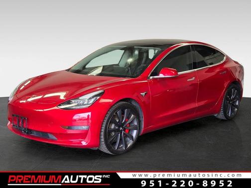 Red Multi-Coat 2020 Tesla Model 3 Performance