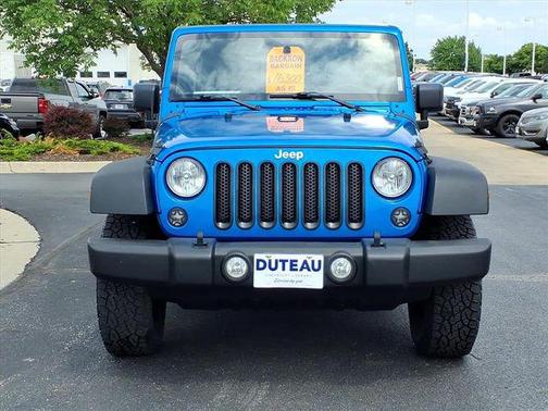 Hydro Blue Pearl Coat 2015 Jeep Wrangler Unlimited Sport