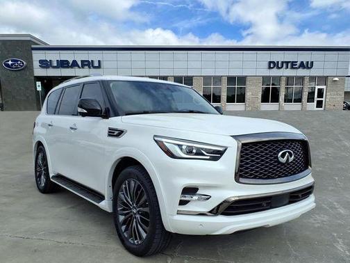 Moonstone White 2021 INFINITI QX80 PREMIUM SELECT AWD