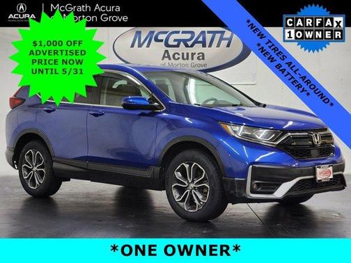 Aegean Blue Metallic 2021 Honda CR-V EX-L