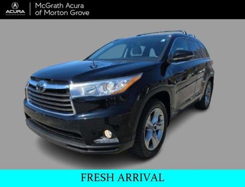 Midnight Black Metallic 2016 Toyota Highlander Limited