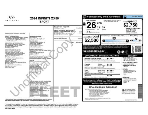 2024 INFINITI QX50 SPORT