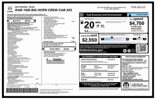 2023 RAM 1500 Big Horn/Lone Star