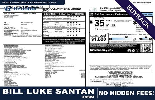 2025 Hyundai TUCSON Hybrid Limited