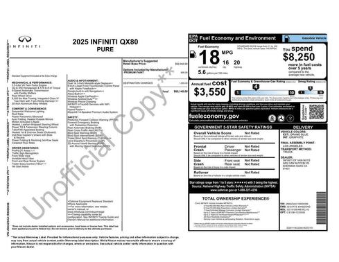 2025 INFINITI QX80 PURE