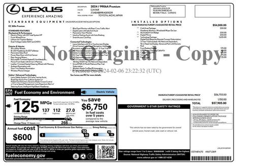 2024 Lexus RZ 300e Premium