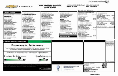 2022 Chevrolet Silverado 3500 High Country