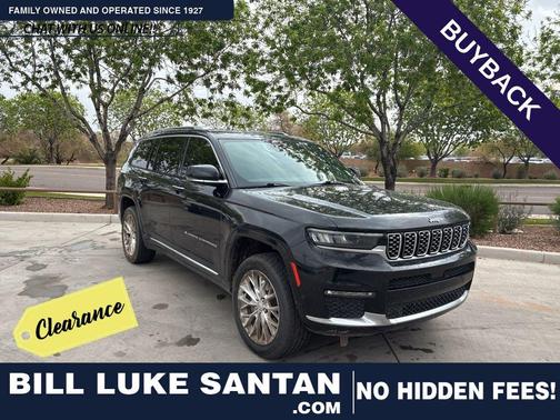 Diamond Black Crystal Pearlcoat 2021 Jeep Grand Cherokee L Summit