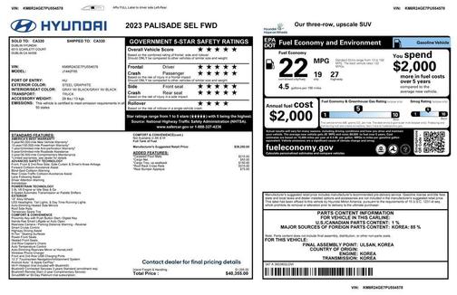 2023 Hyundai PALISADE SEL