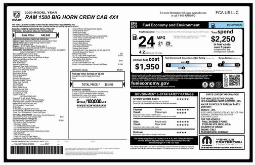 2020 RAM 1500 Big Horn/Lone Star