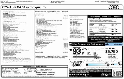 2024 Audi Q4 e-tron Premium Plus 50 quattro