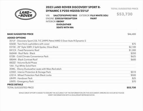 2023 Land Rover Discovery Sport S R-Dynamic