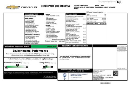 2024 Chevrolet Express 2500 RWD 2500 Regular Wheelbase WT