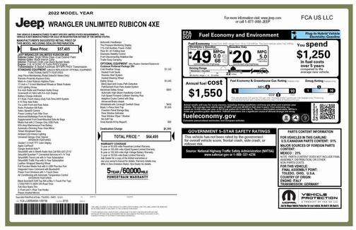 2022 Jeep Wrangler Unlimited 4xe Rubicon