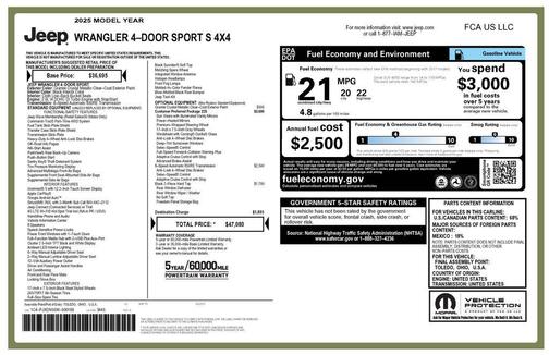 2025 Jeep Wrangler Sport S