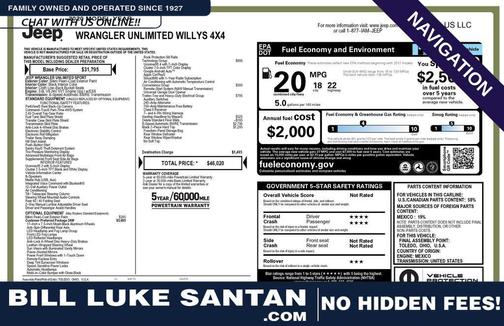 2020 Jeep Wrangler Unlimited Willys 4x4