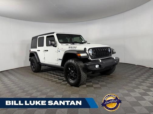 Bright White Clearcoat 2024 Jeep Wrangler 4xe Willys