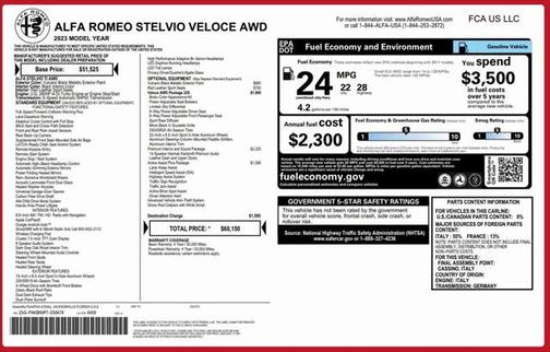 2023 Alfa Romeo Stelvio Veloce AWD