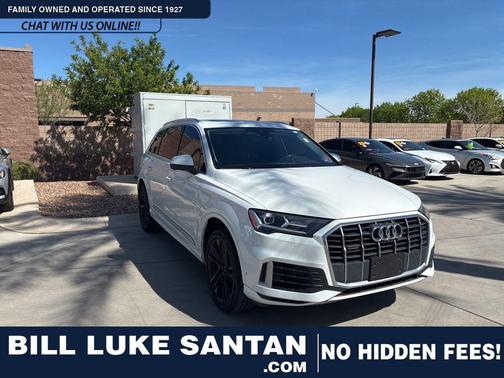 Glacier White Metallic 2020 Audi Q7 55 Premium Plus