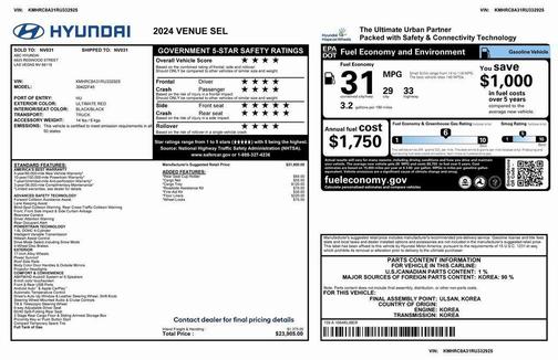2024 Hyundai VENUE SEL