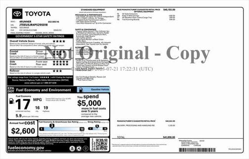 2023 Toyota 4Runner SR5