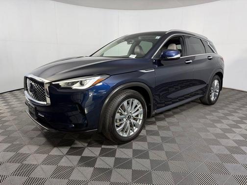 Hermosa Blue 2025 INFINITI QX50 Luxe AWD