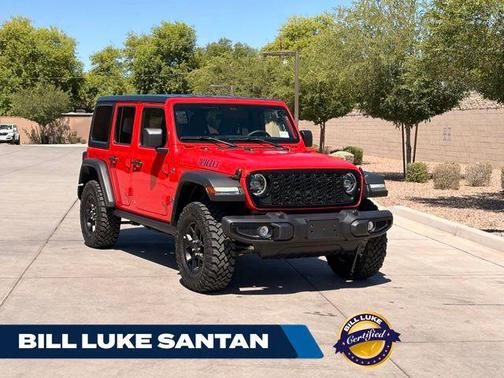 Firecracker Red Clearcoat 2025 Jeep Wrangler 4xe Willys