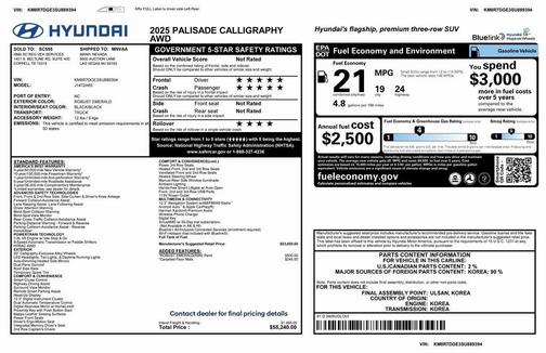 2025 Hyundai PALISADE Calligraphy