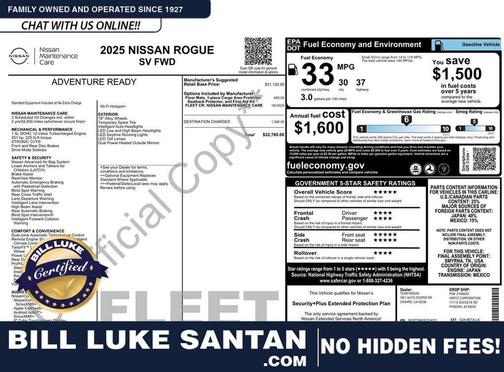 2025 Nissan Rogue SV