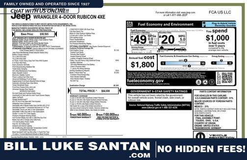 2023 Jeep Wrangler 4xe Rubicon