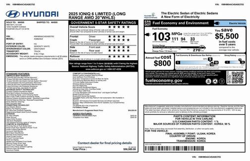 2025 Hyundai IONIQ 6 Limited
