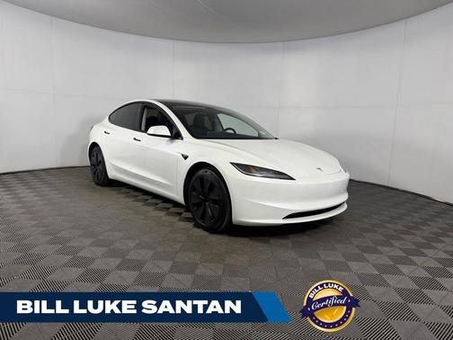 Pearl White Multi-Coat 2025 Tesla Model 3 Long Range