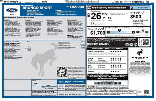Carbonized Gray Metallic 2023 Ford Bronco Sport Big Bend