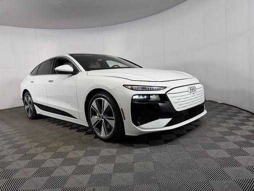 Glacier White 2025 Audi A6 e-tron Prestige