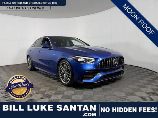 Blue 2023 Mercedes-Benz AMG C 43 4MATIC