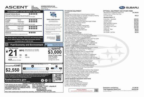 2024 Subaru Ascent Limited 7-Passenger