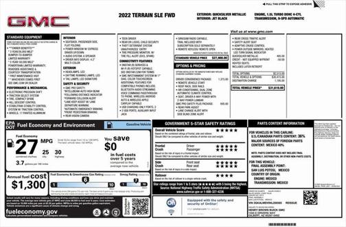 2022 GMC Terrain SLE