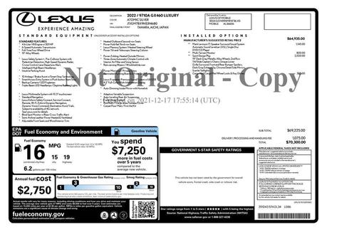 2022 Lexus GX 460 Luxury