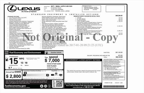2017 Lexus LX 570 Base
