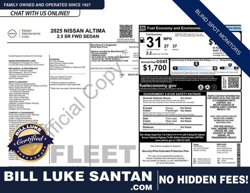 2025 Nissan Altima SR FWD