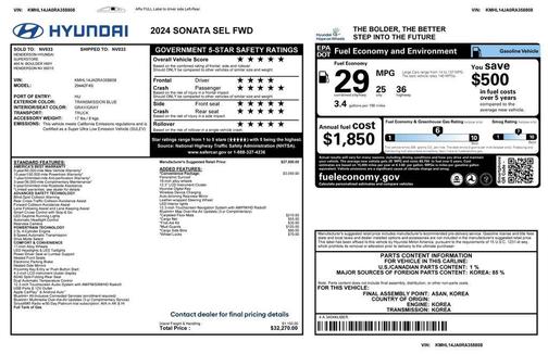 2024 Hyundai SONATA SEL